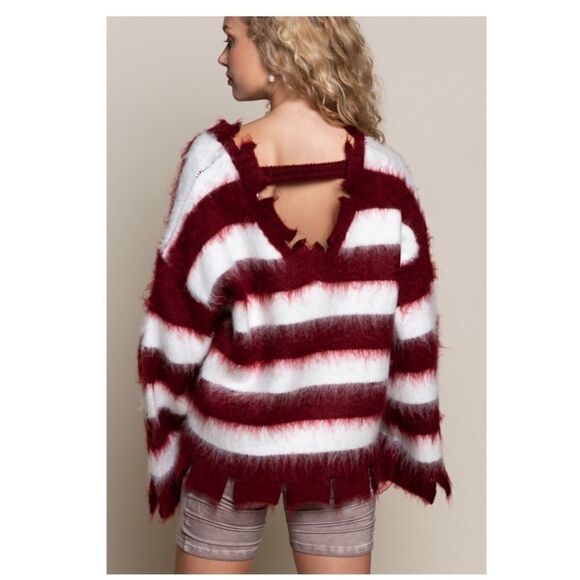 mohair V-Neck Sweater - Picture 2 of 11